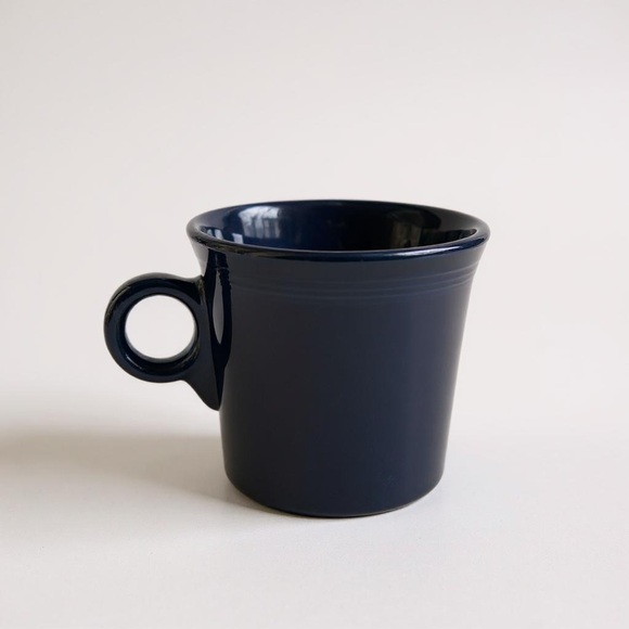 Set of Four Fiestaware Cobalt Blue Ring Mugs - Picture 3 of 4